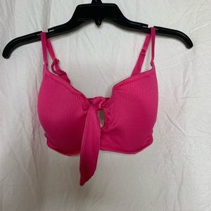 Pink swimsuit top